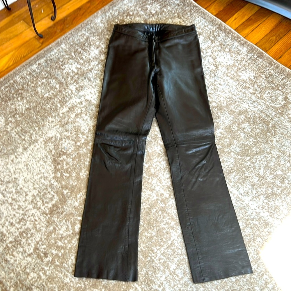 Vintage Nicole Miller Leather Pants